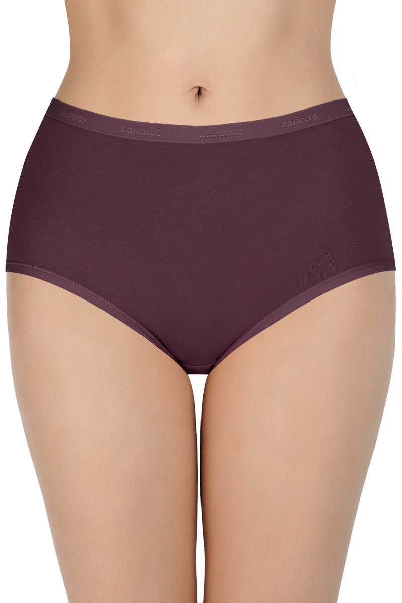 Solid High Rise Full Brief Panties (Pack of 3) - Image 2 of 7