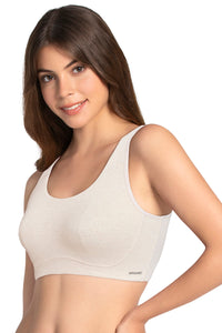 All Day Lounge Non-padded & Non-wired Bra Pack of 2 - D. Grey_Oatm. Marl thumbnail 4