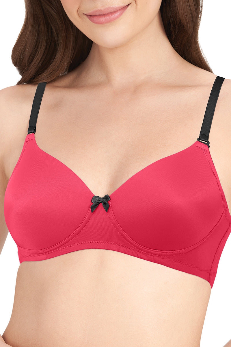 Smooth Dreams Padded Non-wired T-shirt Bra - Cerise