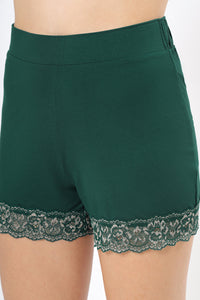 Lace Touch Sleep Shorts - Botanical Gardens thumbnail 4