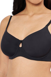 Elegant Dream Padded Wired T-shirt Bra - Black thumbnail 4