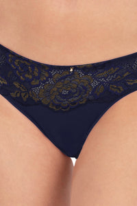 Lace Legacy Low Rise Bikini Panty - Midnight thumbnail 4