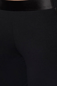 Satin Edge Pyjama Bottom - Black thumbnail 4