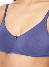 All Day Comfort Non-padded & Non-wired Bra - Crown Blue thumbnail 4