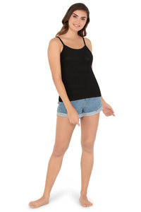 Cotton Camisole - Black - Black 2 thumbnail 4