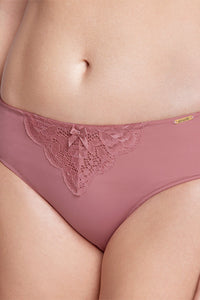 Lace Elegance Bikini Panty - Dusty Rose thumbnail 4