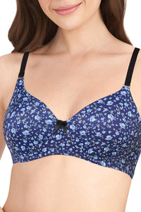 Smooth Dreams Padded Non-wired T-shirt Bra - Midnight Pr thumbnail 4