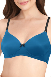 Smooth Dreams Padded Non-wired T-shirt Bra - Mykonos Blue thumbnail 4