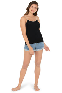 Cotton Camisole - Black - Sandalwood thumbnail 4