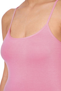 Solid High Coverage Round Neck Cotton Camisole (Pack of 2) - Nude - Wild Rose thumbnail 4