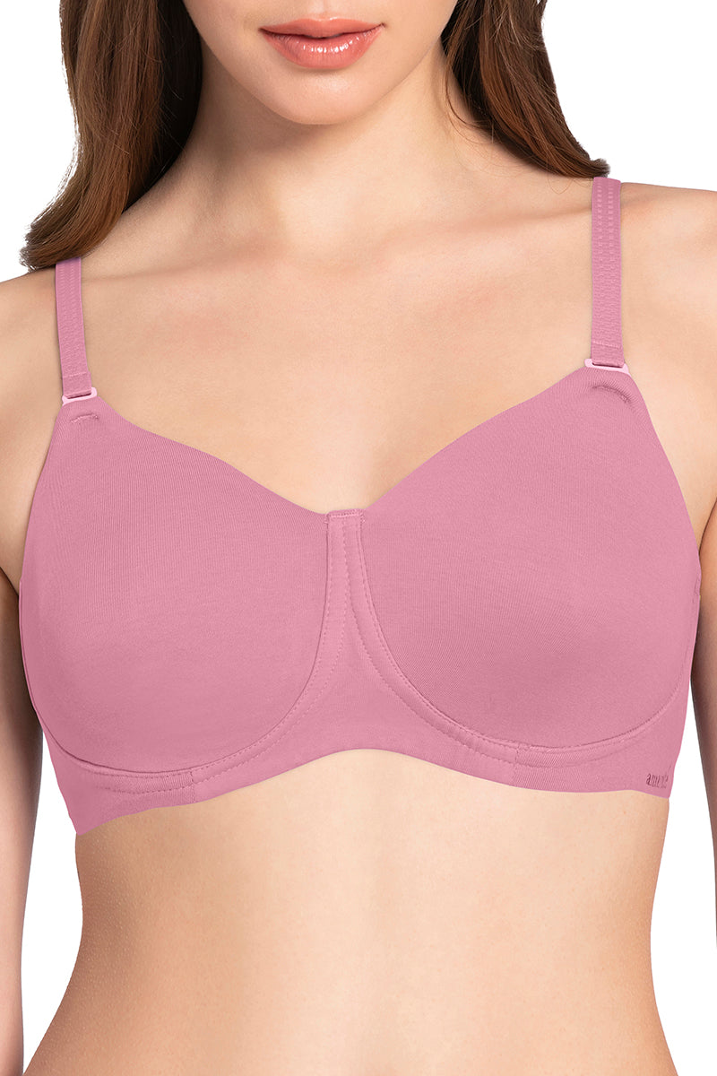 Essential Comfort Non-Padded Non-Wired Bra - Cashmere Rose