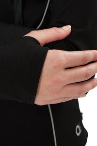 Flaunt Hoodie Full Sleeve Active Jacket - Jet Black thumbnail 4
