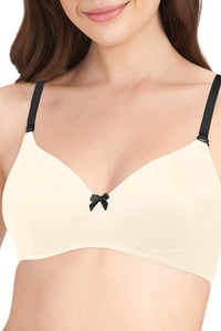 Smooth Dreams Padded Non-wired T-shirt Bra - Whitesmoke thumbnail 4