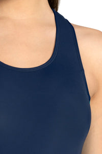 Leg Suit Racerback Swimwear - New Navy thumbnail 4