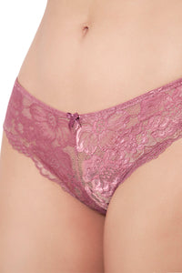 Eternal Bliss Low Rise Brazillian Lace Panty - Messa Rose thumbnail 4