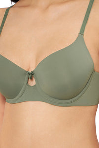Elegant Dream Padded Wired T-shirt Bra - Sage thumbnail 4