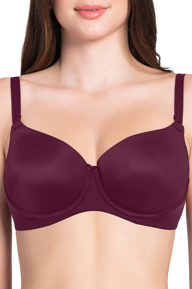 Smooth Moves Padded Wired T-shirt Bra - Purple Potion