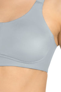 Cloudsoft Support Non-padded & Non-wired Bra - Soft Gray thumbnail 5