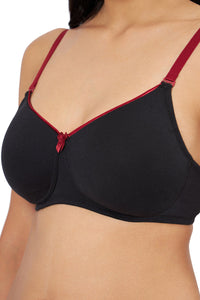 Comfort Dream Padded Non-wired T-shirt Bra - Black & Henna thumbnail 4