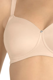 Cloudsoft Padded & Non-wired Bra - Almond