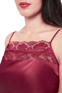 Eternal Bliss Sleeveless Sleep Cami - Red Berry thumbnail 4
