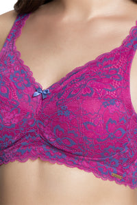 Fiesta Support Non Padded Non-Wired Lace Bra - Flamenco thumbnail 4