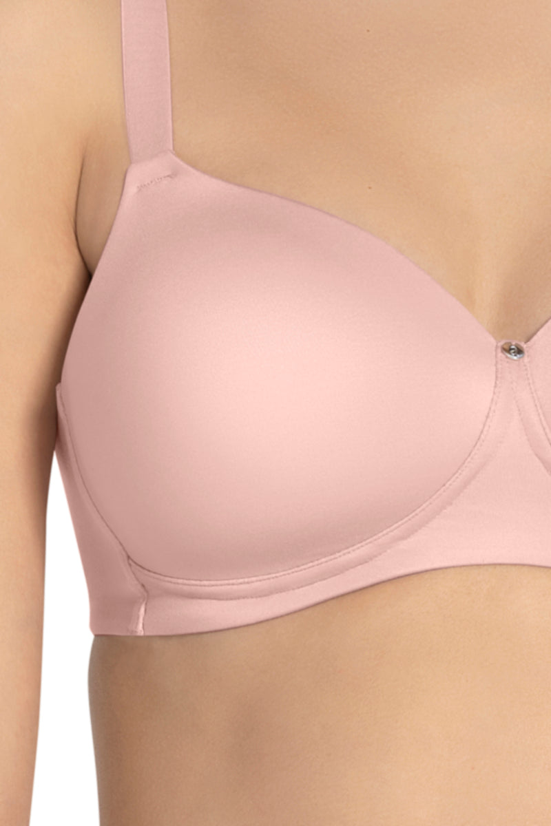 Cloudsoft Padded & Non-wired Bra - Blush Pink