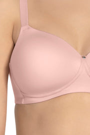 Cloudsoft Padded & Non-wired Bra - Blush Pink