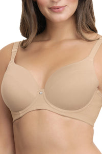 Smooth Definition Padded Wired T-shirt Bra - Sandalwood thumbnail 4