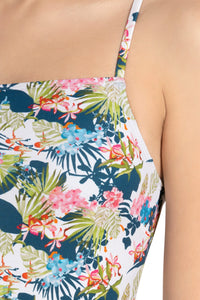 Straight Neck Swim Suit - Tropical Pr thumbnail 4