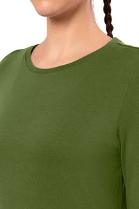 Essential Long Sleeve Round Neck T-Shirt - Cypress thumbnail 4