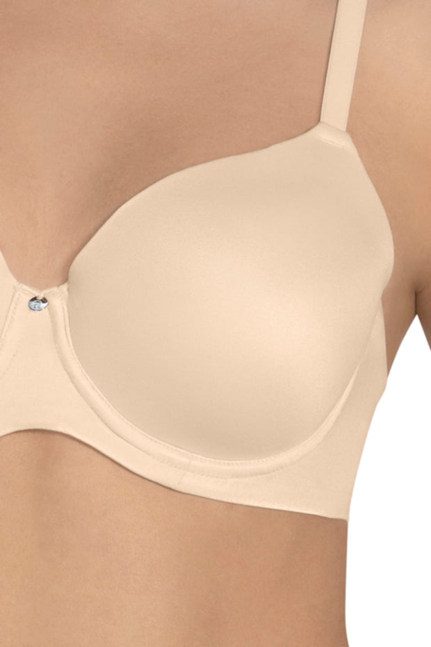 Cloudsoft Padded & Wired Bra - Almond