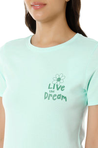 Scoop Neck Sleep Tee - Blue Light thumbnail 4