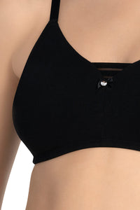 All Day Pretty Non-padded Non-wired Support Bra - Black thumbnail 5