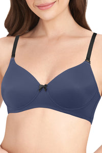 Smooth Dreams Padded Non-wired T-shirt Bra - Insignia Blue thumbnail 4