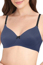 Smooth Dreams Padded Non-wired T-shirt Bra - Insignia Blue