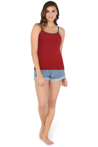 Cotton Camisole - Maroon thumbnail 4