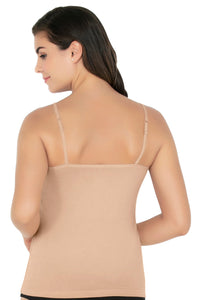 Cotton Camisole (Pack of 2) - Nude-White thumbnail 4