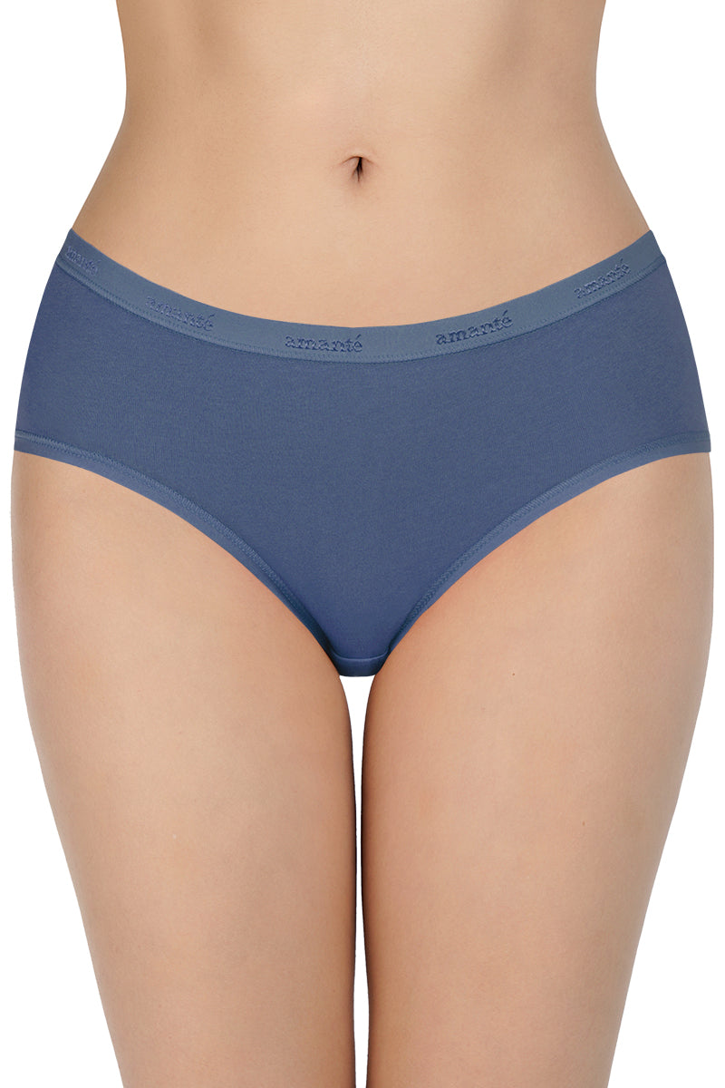 Solid Low Rise Hipster Panties (Pack of 3)