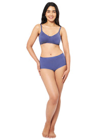 All Day Comfort Non-padded & Non-wired Bra - Crown Blue thumbnail 5