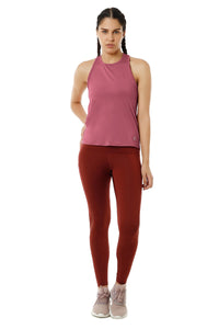 Flaunt Racerback Round Neck Tank Top - Heather Rose thumbnail 5