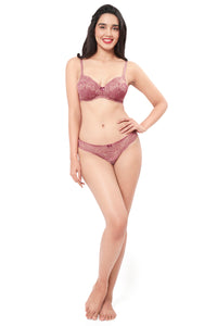 Lace Delight Padded Wirefree Bra - Messa Rose thumbnail 5