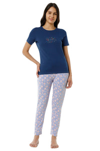 Full Length PJ Bottom - Brunnera Blue Floral Print thumbnail 5
