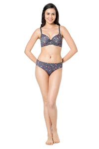 Smooth Moves Padded Wired T-Shirt Bra - Wilderness Floral Print thumbnail 5