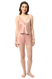 Eternal Bliss Satin Shorts - Mellow Rose thumbnail 5