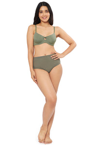 Elegant Dream Padded Wired T-shirt Bra - Sage thumbnail 5