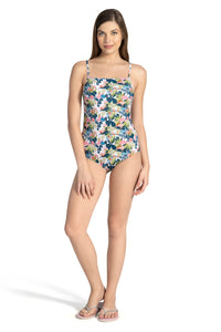 Straight Neck Swim Suit - Tropical Pr thumbnail 5