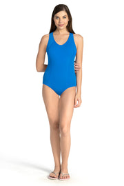 Racerback Swimsuit - Blue