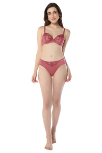 Sheer Luxe Bikini Panty - Autumn Rose & Dusty Rose thumbnail 5