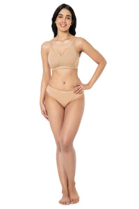 Cotton Chic Support Solid Non Padded Non-Wired Bra - Sandalwood thumbnail 5